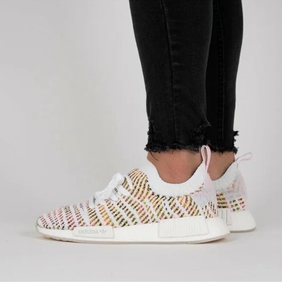 Adidas Originals NMD R1‎ Solar Multi Primeknit Shoes sz 6,5 - Picture 2 of 10